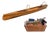 Late 20th Century Cedar Strip Built 14' Square Stern Canoe & British Seagull 40 Outboard Motor For Sale