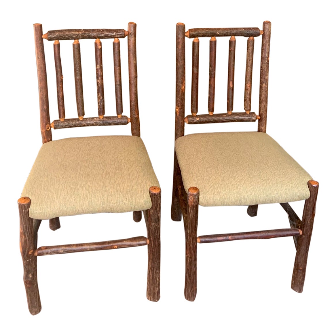 Old Hickory Dining Chairs Set of 8 Chairish