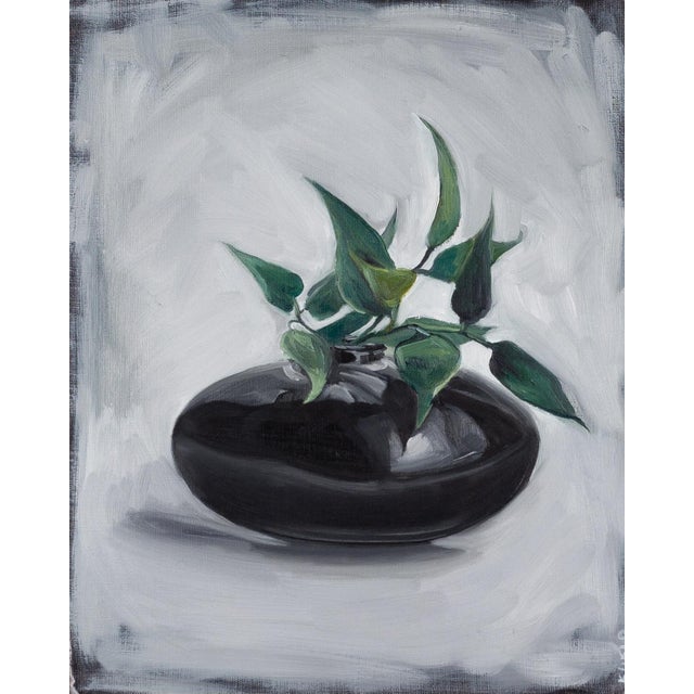 Justyna Kuklo, Black Vase II, 2019, Oil on Canvas For Sale - Image 6 of 6