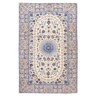 Nain 6LA Rug with Silk, 1990s For Sale