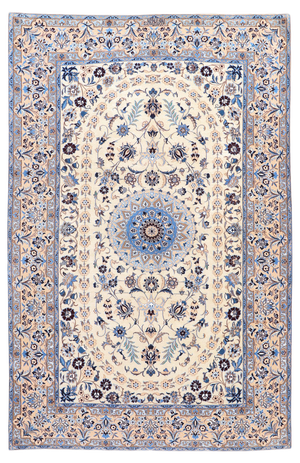 Nain 6LA Rug with Silk, 1990s