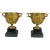 Circa 1830 Pompeii Inspired Decorated Urns of Gilt Bronze-Vine Leaves on Stone Bases- A Pair For Sale - Image 9 of 9