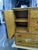 Mid-Century Modern Vintage Dixie Rattan & Wicker Armoire With Brass Handles For Sale - Image 3 of 10