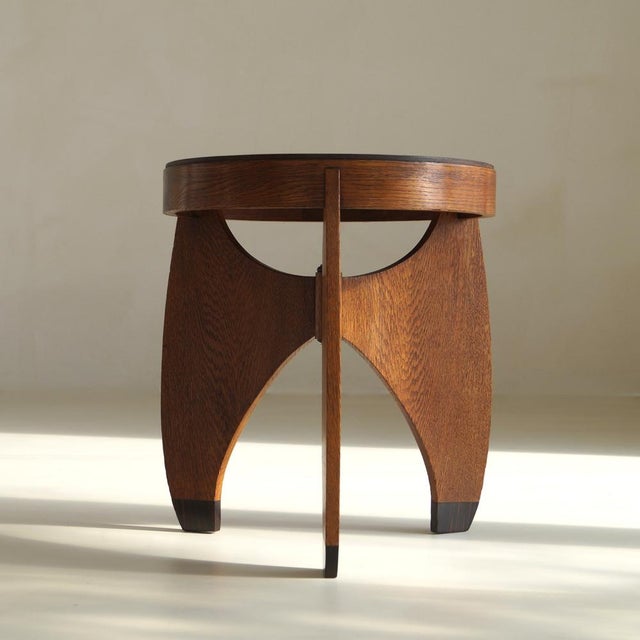 Amsterdam School Accent Table by L. J. Verweij for Intima Amsterdam, 1920s For Sale - Image 9 of 18