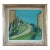 Mid-Century Modern 'Hillside Pathway' Vintage Swedish Original Landscape Oil Painting, Framed For Sale