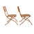 1960s Mid Century Pair of French Iron Faux Bamboo & Wicker Folding Chairs - A Pair For Sale - Image 5 of 12