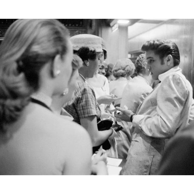 Elvis adoration (1956) (photo by phillip harrington) may 27, 1956 fans reacting to elvis presley performing at the...