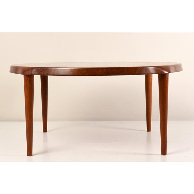 Round Teak Side Table, Denmark, 1970s For Sale - Image 3 of 10