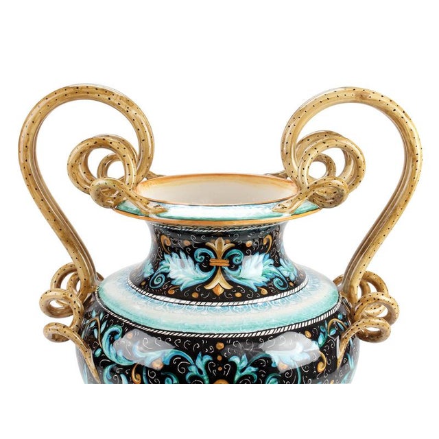 Black Floral Dance Heritage Vase by Deblona For Sale - Image 8 of 15