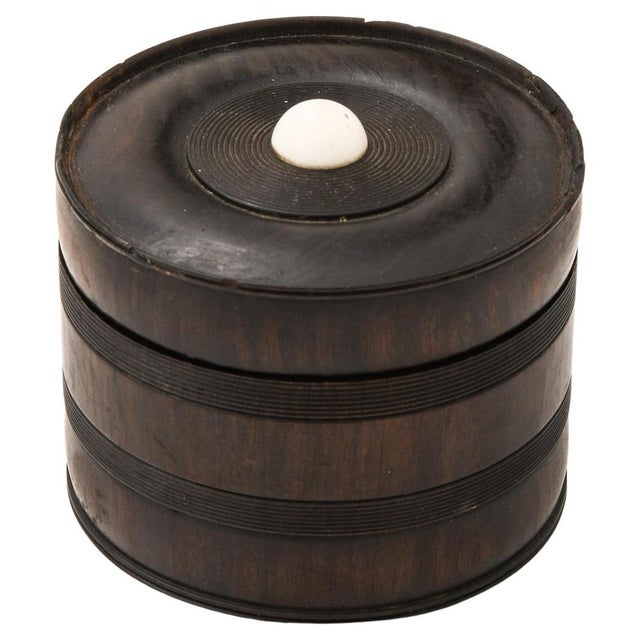 Wood Decorative Jar in Ebony, 1950s For Sale - Image 7 of 7