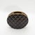 Modern Quilted Vase in Black Shell With Brass Details by Kifu Paris For Sale In Los Angeles - Image 6 of 10