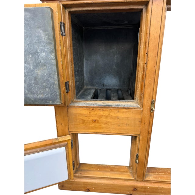 Antique Ice Box Three Door Eddy Refrigerator For Sale - Image 4 of 9