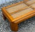 Mid-Century Modern Mid Century Modern Waterfall Edge Cane and Glass Top Coffee Table For Sale - Image 3 of 11