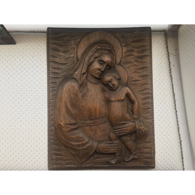 Flat Wood Carving, 1940s For Sale - Image 14 of 14