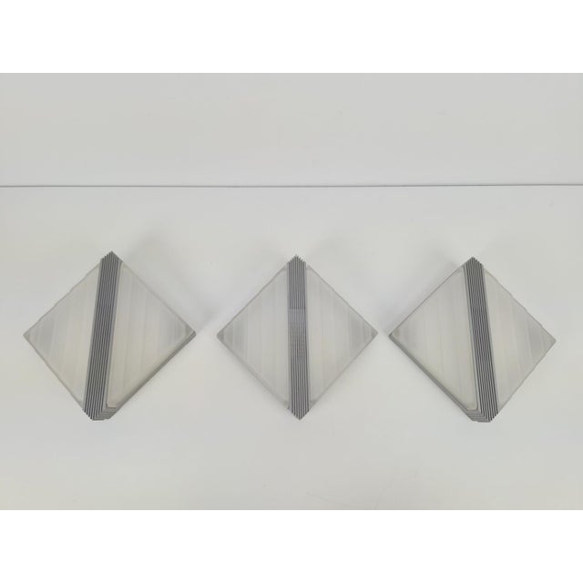 Metal Vintage Wall Lamps from Fratelli Martini, Italy, 1980, Set of 3 For Sale - Image 7 of 13