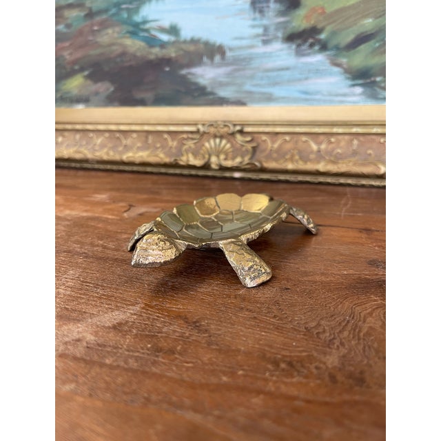 Mid-Century Modern Vintage Turtle Trinket Dish or Ashtray For Sale - Image 3 of 9