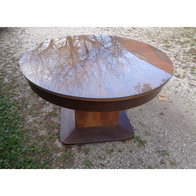 Brown 1930s Art Deco Dinning Table For Sale - Image 8 of 8