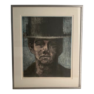 Aaron Fink - American - Born 1955 - Signed and Numbered Lithgraph on Paper - "Head" For Sale