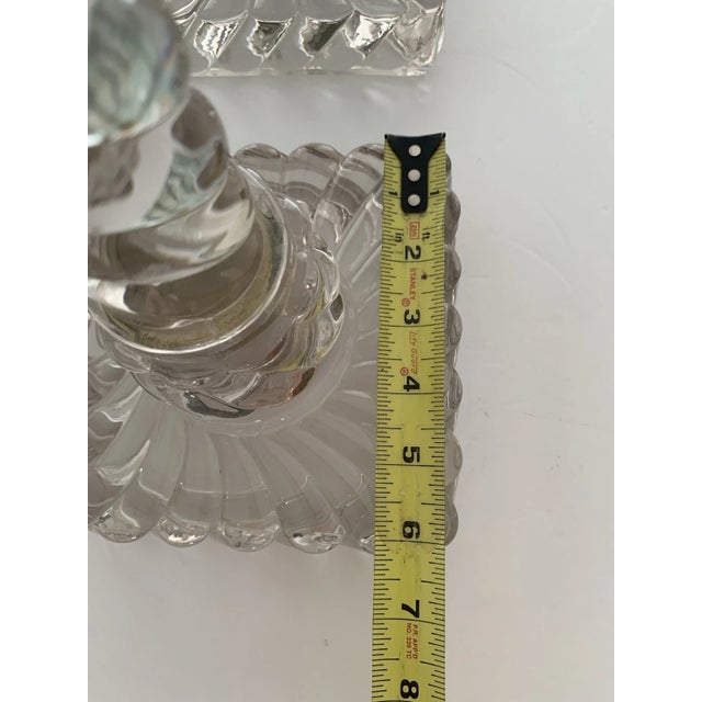 Baccarat 1920's Tall French Classic Crystal Columnar Swirl Pattern Table Lamps by Baccarat a - Pair For Sale - Image 4 of 17