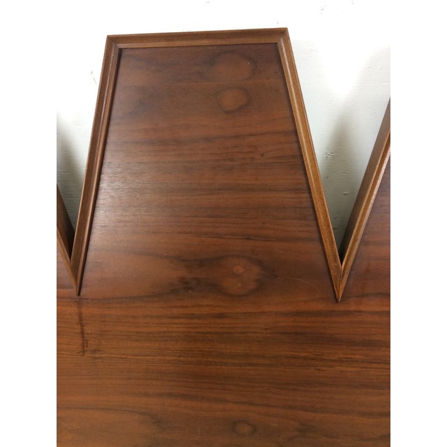 Mid Century Modern Full Sized Headboard by Albert Parvin for American of Martinsville For Sale - Image 10 of 12