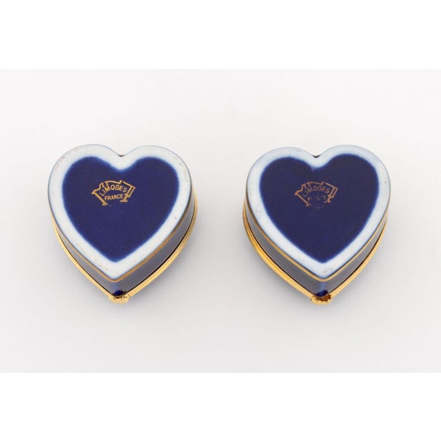 KPM and Limoges Cobalt Blue Porcelain Boxes, 10 For Sale - Image 12 of 17