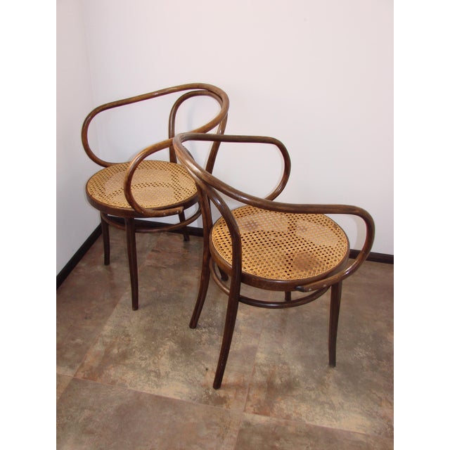 Modern B9/209 Armchairs No. 209 by Radomsko for Thonet, 1960s, Set of 2 For Sale - Image 3 of 10
