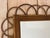 Brown Rattan Loop Wall Mirror, Sculptural Bohemian Modern, Late 20th Century For Sale - Image 8 of 12