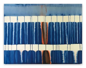 Contemporary Abstract Ink on Paper Painting "Untitled 19224" by Martin Reyna