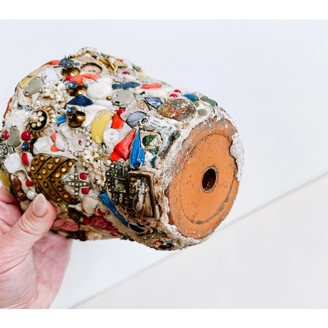 Vintage Memory Ware Clay Sculptural Planter Pot For Sale - Image 12 of 12