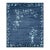 Contemporary Chinese Deco Style Floral Navy & Blue Wool Rug by Rug & Kilim India For Sale