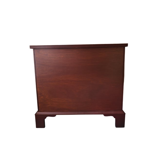 Biggs of Richmond Chippendale Mahogany Bachelor’s Chest With Brass Hardware For Sale - Image 17 of 18