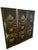 Lam Lee Set of 3 Wall Panels With Vintage Mirror & Croc-Embossed Detail For Sale - Image 4 of 6