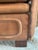Chestnut Pair Large-Scale French 1970s Cognac Saddle Leather Armchairs For Sale - Image 8 of 18