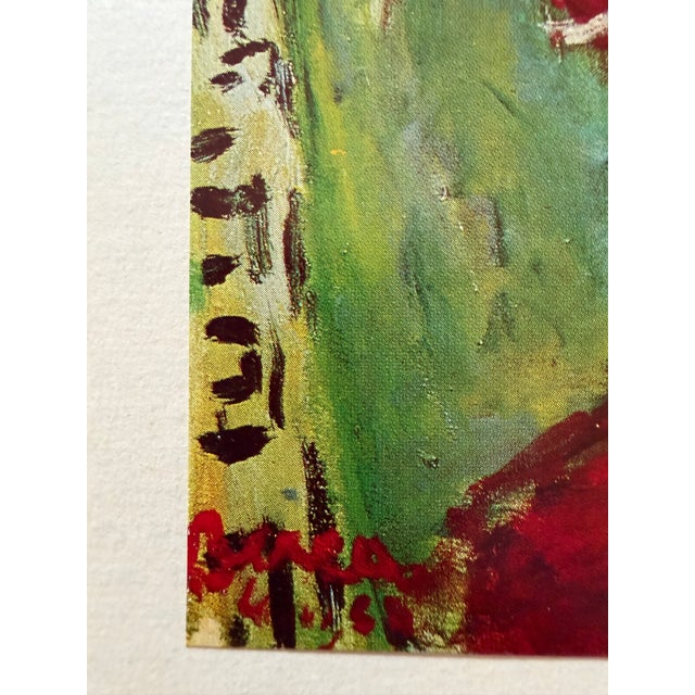 Impressionist 1964 Original Small Print of Dimitrie Berea’s “Jeune Fille À La Fenêtre” For Sale - Image 3 of 4