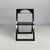 Italian modern black wooden folding chairs, 1980s Pair of folding chairs made entirely of black painted wood. The square...