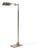 Ralph Lauren Style Adjustable Polished Nickel Pharmacy Floor Lamp For Sale