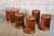 Mid-Century Modern Nesting Table in Oak and Smoked Glass, Czech, 1960s, Set of 5 For Sale - Image 10 of 11