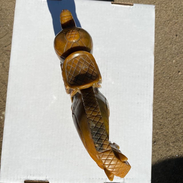 Late 20th Century Vintage Chinese Carved Marble Horse Statue For Sale - Image 5 of 9