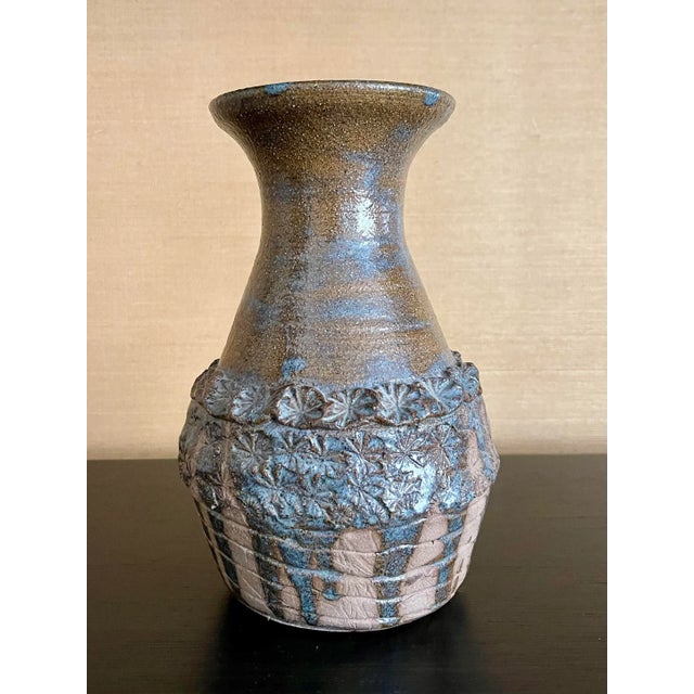 Mid-Century Modern Large Vintage 1970s Ceramic Vase For Sale - Image 3 of 10