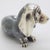 Vintage Italian Handmade Genuine Silver Wiener Sausage Dog Figurine Miniature by Saturno For Sale - Image 4 of 10