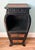 Chinoiserie Vintage Ebonized Black Bamboo & Woven Rattan Two-Drawer Cabinet – Chinoiserie / British Colonial For Sale - Image 3 of 13