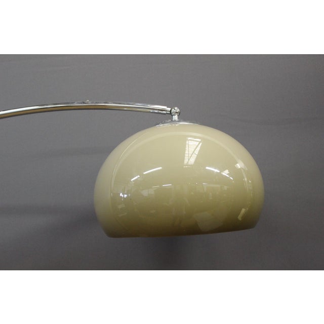 Arc Floor Lamp in Marble and Chrome, 1970s For Sale - Image 11 of 12