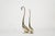 Mid-Century Modern Set of Large-Scale Vintage Brass Swan Sculptures, C. 1950s For Sale - Image 3 of 10