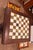 Vintage Argentine Marble & Wood Chess Game Table With Storage Drawers and Original Marble Pieces For Sale - Image 10 of 12