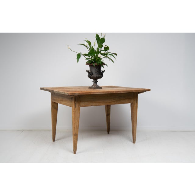 Antique Swedish Folk Art Dining Table For Sale - Image 5 of 15