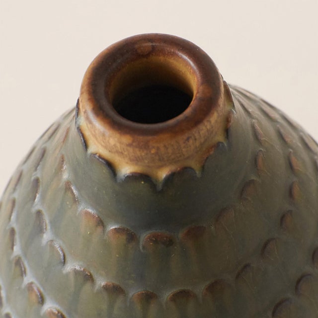 1950s Farsta Vase by Wilhelm Kåge For Sale - Image 4 of 6