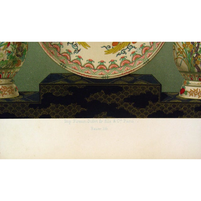 Late 19th Century Lithographs of Japanese Satsuma Ceramics - A Pair For Sale - Image 4 of 6