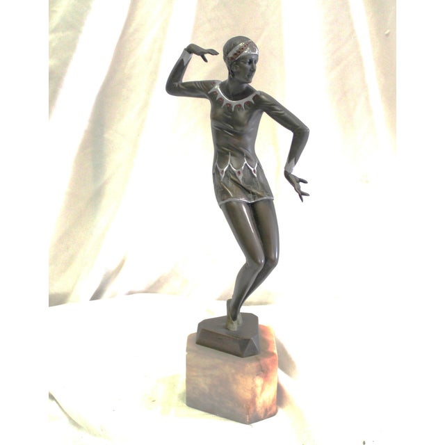 1990s Mid Century/Modern/Deco Style Bronze Girl Dancer England For Sale In Los Angeles - Image 6 of 18