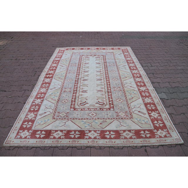 1970s Boho Style Hand Knotted Milas Area Rug For Sale - Image 12 of 12