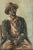 Excellent Mid-Century watercolor portrait painting dated 1959 of an American black man. Signed by the artist, though we...